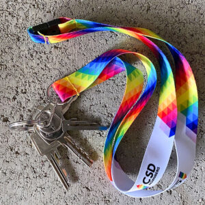 CSD Nürnberg-Lanyard im Pride-Love-Triangle-Design