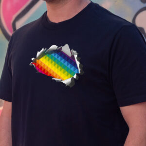 "PRIDE INSIDE" T-Shirt NBG PRIDE 2025 - SCHWARZ