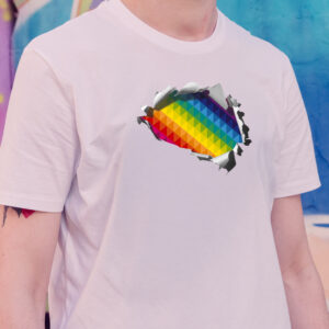 "PRIDE INSIDE" T-Shirt NBG PRIDE 2025 - WEISS
