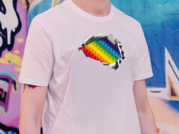 "PRIDE INSIDE" T-Shirt NBG PRIDE 2025 - WEISS